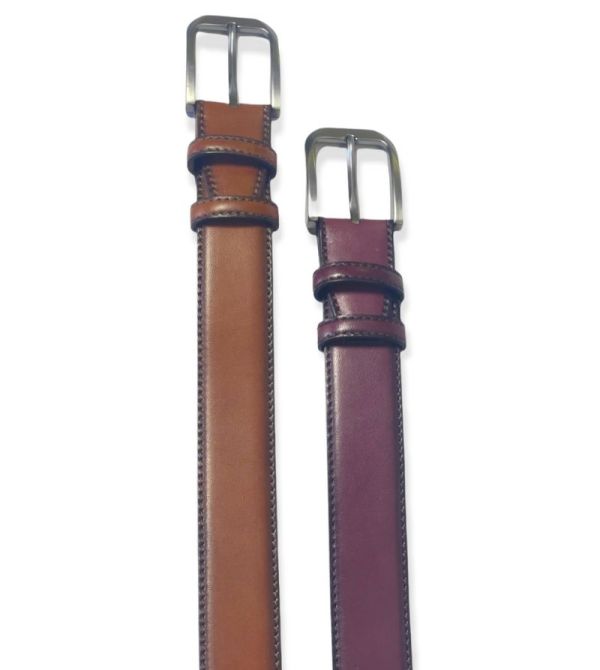 Desch Classic Leather Belt Maroon