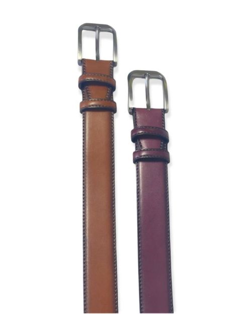 Desch Classic Leather Belt Maroon