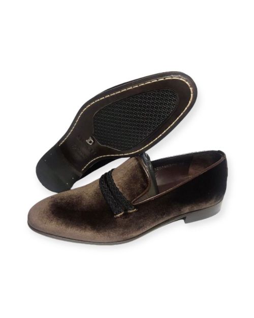 Desch Velvet Slip-On Brown