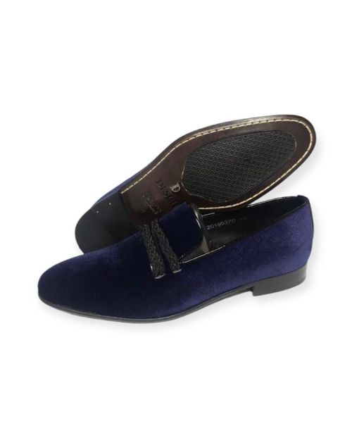 Desch Velvet Slip-On Navy