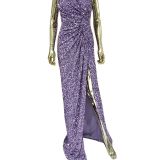1SHOULDER L_DRESS FOR9373 LILAC