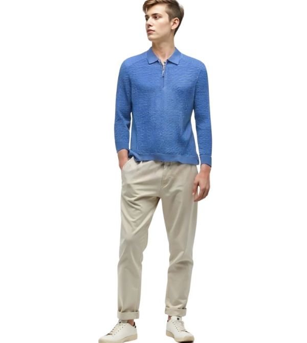 Men's Pattern Zip Knitwear