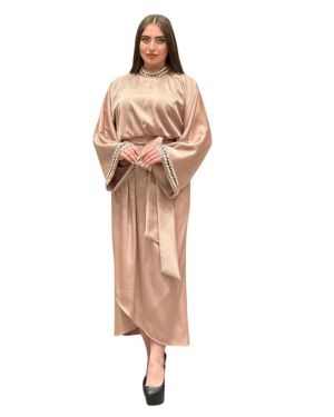 Belted Wide Sleeve Dress