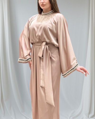Belted Wide Sleeve Dress