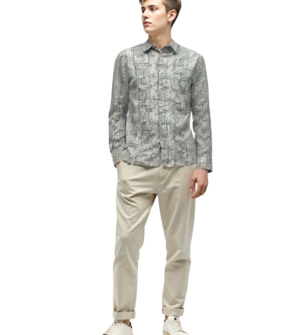 Desch Noir Static Print Shirt