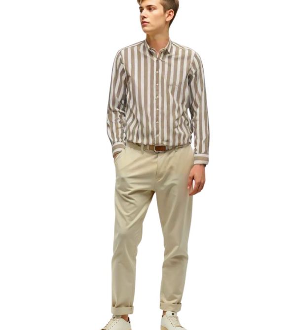 Desch Camel Stripe Shirt