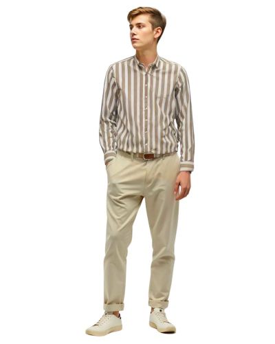 Desch Camel Stripe Shirt