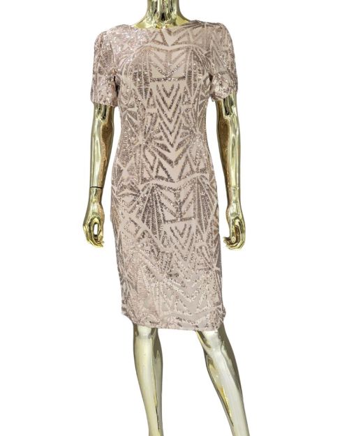 Champagne Sparkle Short Dress