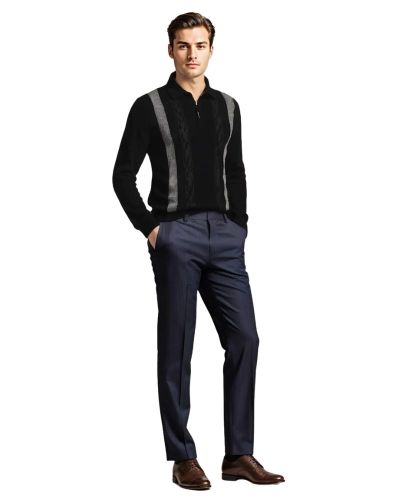 Desch Men’s Knitwear Black Stripe