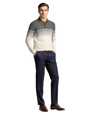 Desch Men’s Knitwear Cream Weave