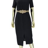 Gold Sequin Short Dress