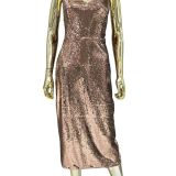 Rose Gold Sequin Short Dress
