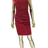 Ruby Flare Cocktail Dress