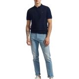 7950940 Men's Textured Short Sleeve Tshirt Blue