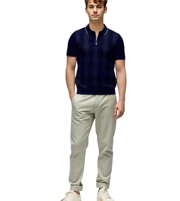 Short Sleeve Wave Pattern Tshirt