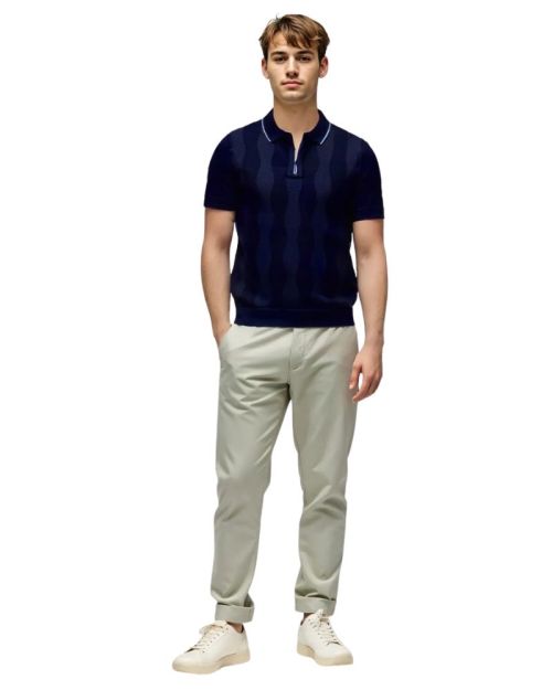 Short Sleeve Wave Pattern Tshirt